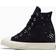 Converse Womens Chuck Taylor All Star Classic Wedge Mended Embellishment Platform Sneaker Total Eclipse BLACK
