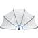 vidaXL Cupola per Piscina Rotonda 315x158 cm pvc