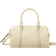 Tory Burch T Monogram Leather Petite Barrel Bag - Light Cream