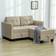 Homcom Modular Sectional Set Light Brown Sofa 148cm 2 Seater