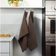 OlsenHome Waffle Viskestykke Brun (65x50cm)
