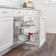 Rev-A-Shelf 5WB2-2122CR-1 21x22in 2-Tier Wire Pullout Cabinet Drawer Basket