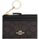 Coach Mini Skinny Id Case In Signature Canvas - Gold/Walnut/Black