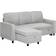 Homcom Pull Out L Shape Corner Sofa 200cm 2pcs 3 Seater