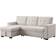 Lilola Home Lucca II 84.5 Inch Reversible Sleeper Sectional with Storage Chaise and Pocket Coil Seating - Beige Sofa 84.5" 3 Seater
