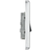 BG 10Ax Screwed Raised Plate Single Switch 2 Way Brushed Steel