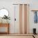 Dunelm Padded Corduroy Eyelet Curtain Natural 117x213cm