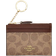 Coach Mini Skinny Id Case In Signature Canvas - Brown