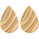 Accessorize Gold Ripple Teardrop Stud Earrings -