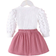 Shein Elegant Heart Shape Puff Sleeve Top and Skirt Set - Elegant