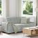 vidaXL Loveseat Ljusgrå 140 cm Sammet Soffa 181cm