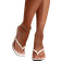 Shein Women's High-Heel Sandals, Comfortable Flip-Flops, Wide-Fit, White-Colored High-Heels, Monochromatic Slippers, Suitable For Various Occasions Includin