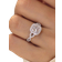 Shein PC Glamorous Cubic Zirconia Ring For Women For Wedding Engagement Party Jewelry Valentine's Day Gift