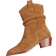 River Island Womens Beige Suede Slouch Western Boots