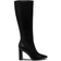 Wild Pair Islah Block Heel Knee High Boots - Black