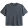 Abercrombie & Fitch Premium Heavyweight Cropped Tee Navy Blue