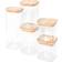 Olsen Home Glass Storage Bins With Bamboo Lids - 5 Pack Kitchen Container 5pcs