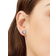 Shein 1pair Titanium Steel Spiral Earrings With Colorful Cubic Zirconia Flat Back Studs For Unisex
