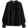 H&M Ladies Black Balloon-sleeved blouse