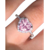 Shein PC Romantic Pink Heart Cubic Zirconia Ring For Women For Valentine'S Day Gift Wedding Engagement Anniversary Party Jewelry
