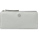 Tory Burch Robinson Pebbled Zip Slim Wallet - Light Granite