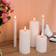 Olsen Home Grooved White LED-ljus 20cm 5st