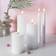 Olsen Home Grooved White LED-ljus 20cm 5st