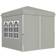 OutSunny Pavillon 2.5x2.5m Wasserabweisend Stabil Winterfest Pop-up Faltpavillon Hellgrau 2.5x2.5 m