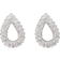 Shein Pair Of Fashionable Elegant And Exquisite New Geometric DropShaped Bottomless Rhinestone Stud Earrings For Ladies And Girls Daily Casual Birthday Gift