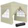 OutSunny Pavillon 2.5x2.5m Wasserabweisend Stabil Winterfest Pop-up Faltpavillon Hellgrau 2.5x2.5 m
