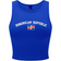 Shein Womens YK Dominican Republic Flag Cropped Tank Top Summer