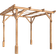 Dunster House Wooden Pergola Utopia 2m 2m Garden Structure 2x2 m