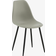 Venture Home Polar Plastic Matbordsstol Grå Svart Metall Köksstol 46cm 2st