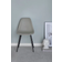 Venture Home Polar Plastic Matbordsstol Grå Svart Metall Köksstol 46cm 2st
