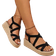 Shein Women Rope Woven Wedge Heel Sandals With Thick Bottom Sole Outdoor Beach Holiday Slides