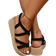 Shein Women Rope Woven Wedge Heel Sandals With Thick Bottom Sole Outdoor Beach Holiday Slides