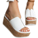 Shein Womens New Summer Fish Mouth Flat Platform Wedge Heel Sandals Slippers