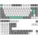 Keychron PBT Set ISO Nordic - Gray White Mint