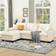 Ebern Designs Multi Color L Shaped Sectional 100.4 in Sofa 100.4" 5pcs 4 Seater