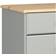 Ebuy24 Nilon 6 Schubladen Grau Golden Kommode 84x88cm