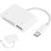 PUSOKEI Usb-C till Sd/TF-kortkameraläsaradapter med universell kompatibilitet, minneskortläsare kameraläsare videoläsare för Android-telefoner/surfplattor/Pc/bärbar dator