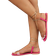 Shein Women Flat Sandals Peep Toe Ankle Chain - Transparent