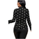 Shein Heart Print Butterfly Sleeve Blouse - Women's