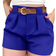 Shein Plissierte Shorts - Einfarbige