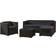 Juskys Polyrattan Lounge Lounge-Set, 1 Tisch einschl. 1 Stühle & 1 Sofas