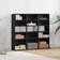 vidaXL CD-Reol 100,5 x 23 x 89,5 cm Konstrueret Træ Sort-Eg Bogreol 89.5cm