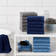 Room Essentials 18pk Everyday Washcloths Gray Kitchen Towel Gray, Blue (30.5x30.5cm)