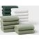 Room Essentials 18pk Everyday Washcloths Green/White Kitchen Towel Green, White (30.5x30.5cm)