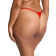 Victoria's Secret Stretch Cotton Dot Mesh V String Panty - Lipstick