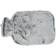 Country Club Tipped Fur Hot Water Bottle With Luxury Faux Fur Grey Cover